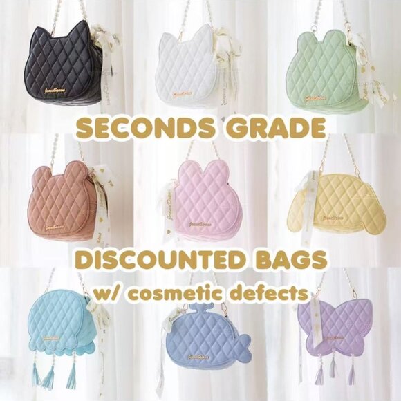 JeanaDraws Handbags - Kawaii Anime Quilted Bags - Minor defects